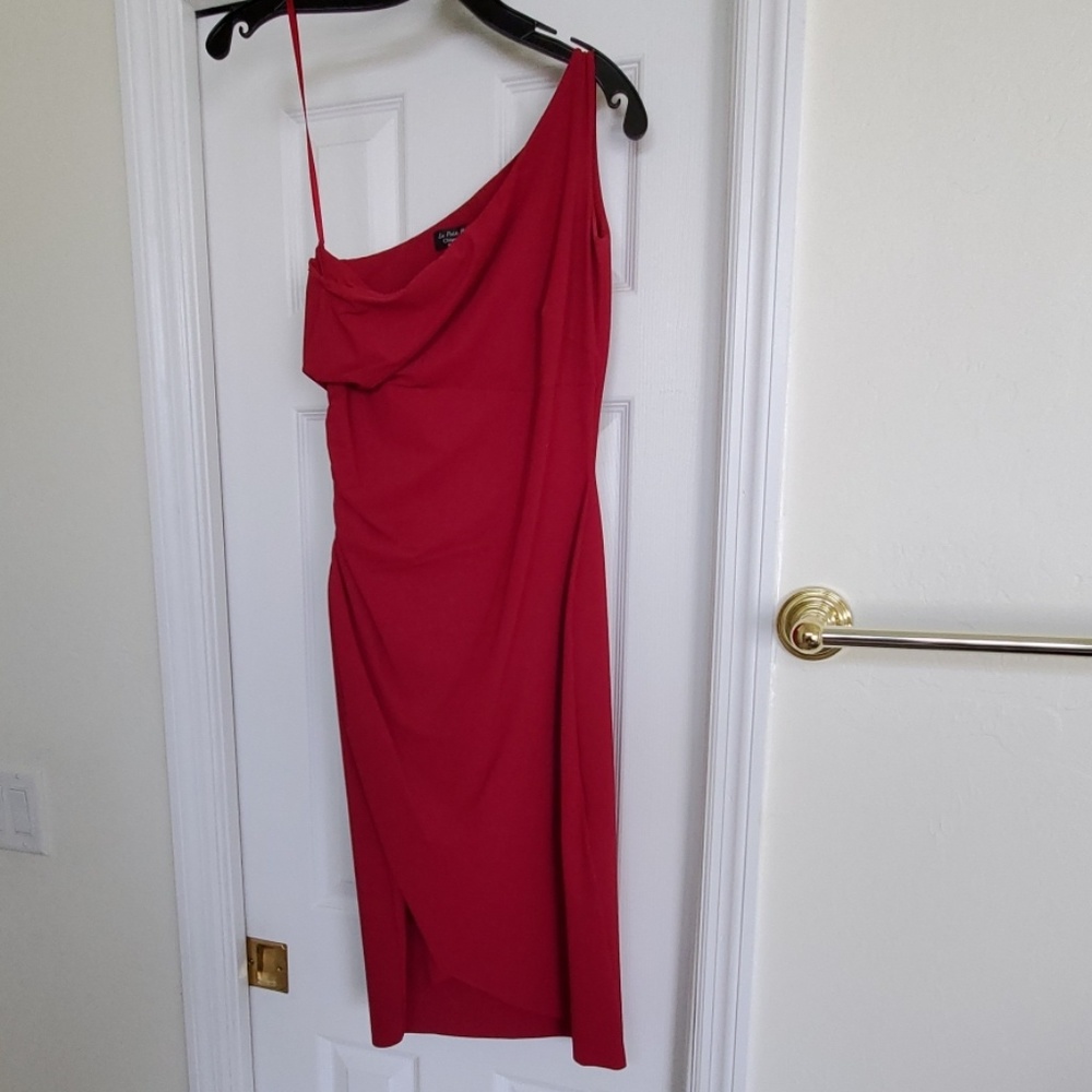 Chiara Boni one shoulder cocktail dress